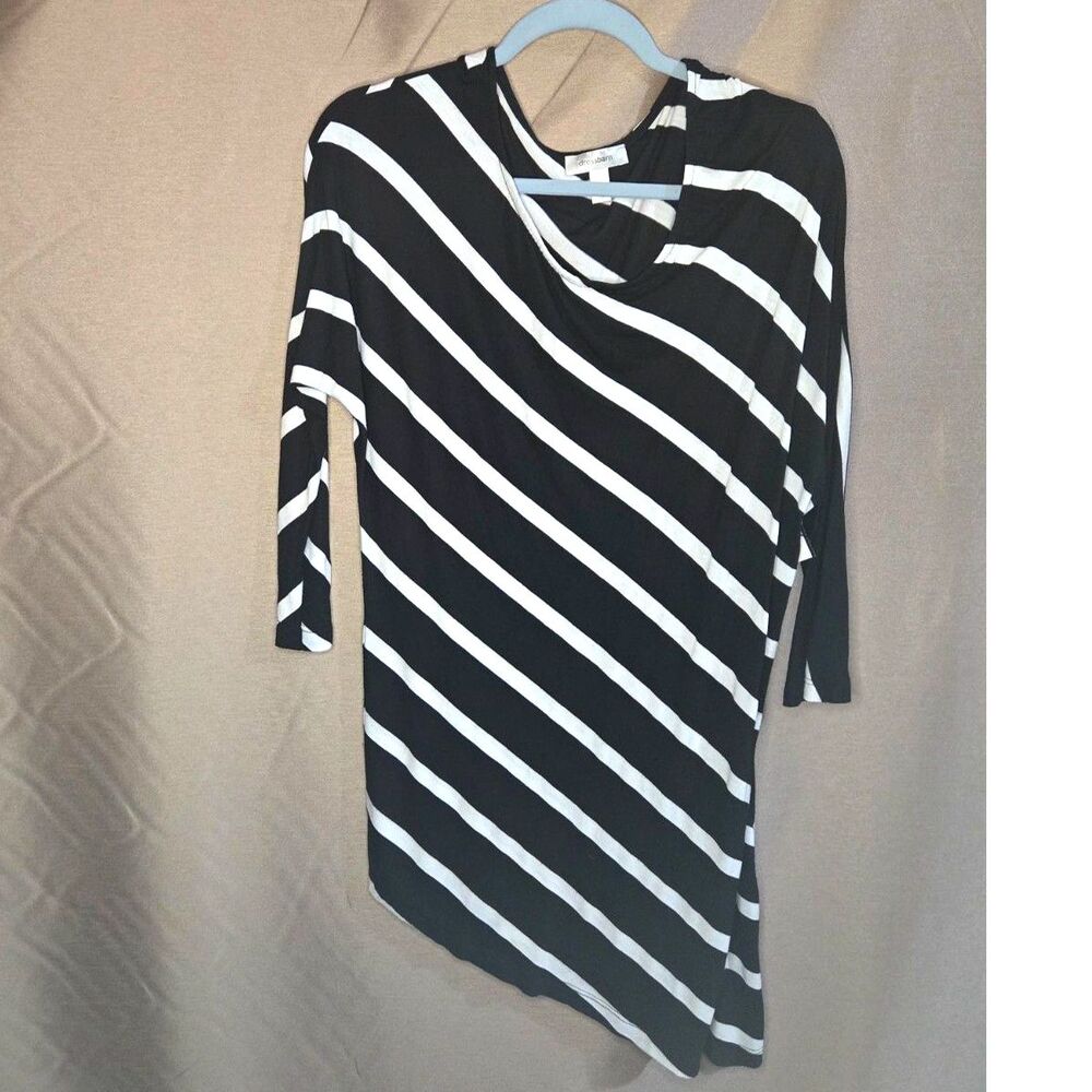 Dressbarn, Black, White, Dress, Size: L